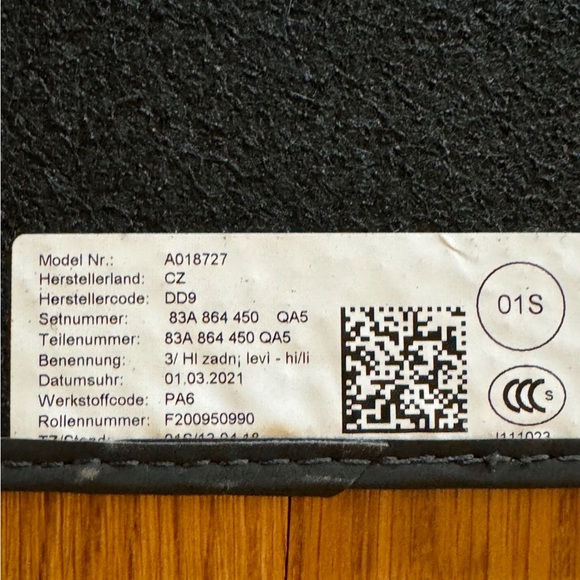 Audi Q3 OEM Black Carpet Car Vehicle Floor Mats A018727 Set of 4 2020-2024 - Picture 7 of 7